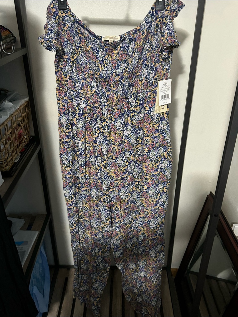 Rewind Floral Wide Leg Jumpsuit - Blue, Pink, Yellow